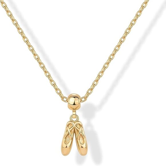 Neiman Marcus 14K Gold Plated Ballet Necklace - Picture 3 of 3